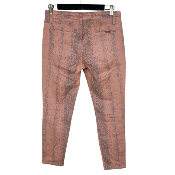 Joe’s Jeans High Water Orange Snake Skinny Ankle Denim Pants - Picture 3 of 9